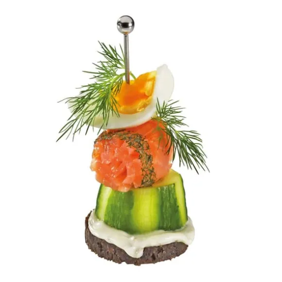 Stålspett för snacks och cocktails Cilio Cocktail 6 st. längd 10,5 cm