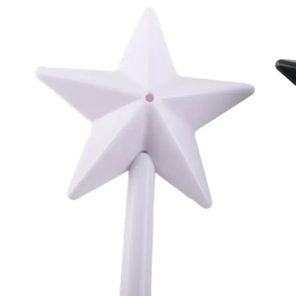 3st Magiska Salt Peppar Shakers Stjärnformade Trollstav Salt Peppar Shakers Magiska Stick Påfyllningsbara kryddor Kryddor Dispenser Rosa Svart Vit