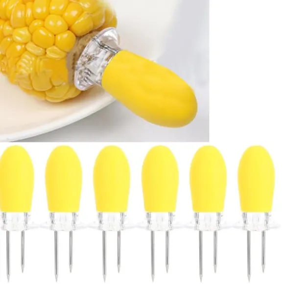 10 st majshållare grillspett kött frukt dessert tårtgafflar festporslin kökstillbehör