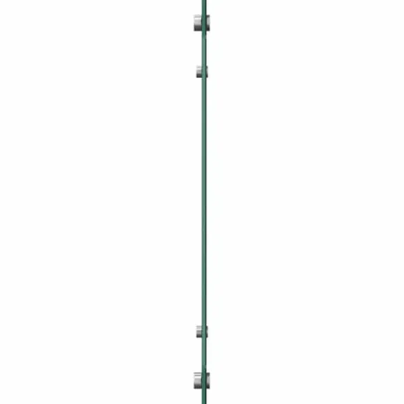 Stänkskydd i härdat glas 2-pack | Färg: Svart | Storlek: 70x50 cm