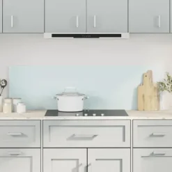Stänkskydd 2-pack i härdat glas - Praktiskt & Dekorativt | Färg: Vit | Storlek: 70x50 cm