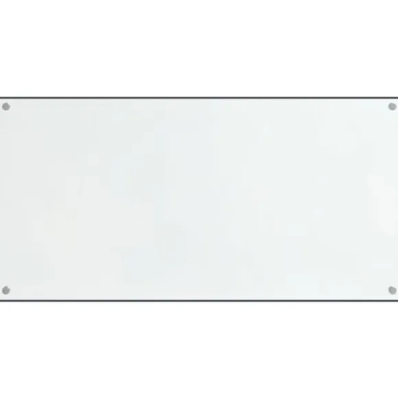 Stänkskydd 2 st transparent 80x50 cm härdat glas