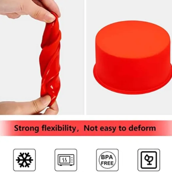Stor Rund Bakform Silikon Tårtform 23cm