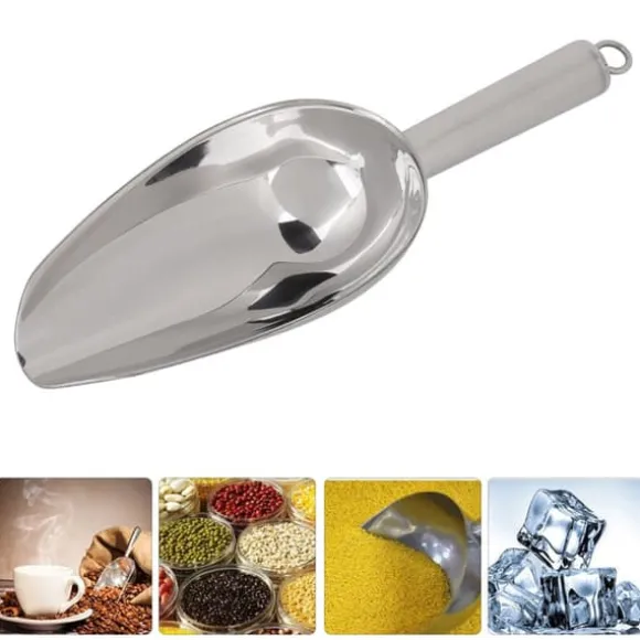 1 st rostfritt stål multifunktionell isskopa kaffebönor torkad frukt spade (18oz)