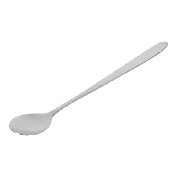 6 st rostfritt stål snygg långt handtag latte glass sundae kaffe soppsked teskedar nya