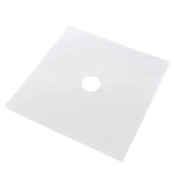 6 st/set återanvändbart skydd i glasfiber för gasspisar, skyddsmatta för köksredskap (silver)