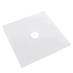 6 st/set återanvändbart skydd i glasfiber för gasspisar, skyddsmatta för köksredskap (silver)