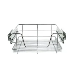 5 st Utdragbara Trådkorgar i Rostfritt Stål - 40 cm (B) med Mjuk Stängning För Skåp och Skafferier Kökslådor Förvaring 430 mm D x 297 mm B x 140 mm H | CDON