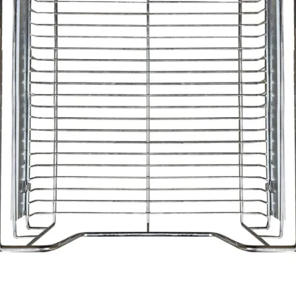 2 st Utdragbara Trådkorgar i Rostfritt Stål - 50 cm (B) med Mjuk Stängning För Skåp och Skafferier Kökslådor Förvaring 430 mm D x 397 mm B x 140 mm H | CDON