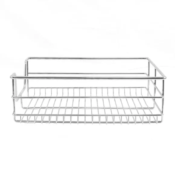 3 st Utdragbara Trådkorgar i Rostfritt Stål - 40 cm (B) med Mjuk Stängning För Skåp och Skafferier Kökslådor Förvaring 430 mm D x 297 mm B x 140 mm H | CDON