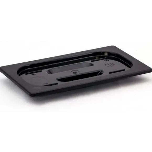 Svart polykarbonat GN lock GN 1/4 - Hendi 862940