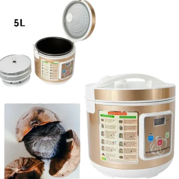Svart vitlök fermenter, 5L kapacitet, 90W effekt,Guld