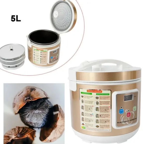 Svart vitlök fermenter, 5L kapacitet, 90W effekt,Guld