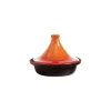 Tajine - D 25 x H 18 cm - Gjutjärn - Svart och orange
