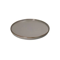 Tallrik - PLATT TESO D.27 CM - Grå pärl - Gres - Lämplig för mikrovågsugn och diskmaskin