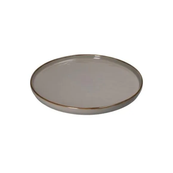 Tallrik - PLATT TESO D.27 CM - Grå pärl - Gres - Lämplig för mikrovågsugn och diskmaskin