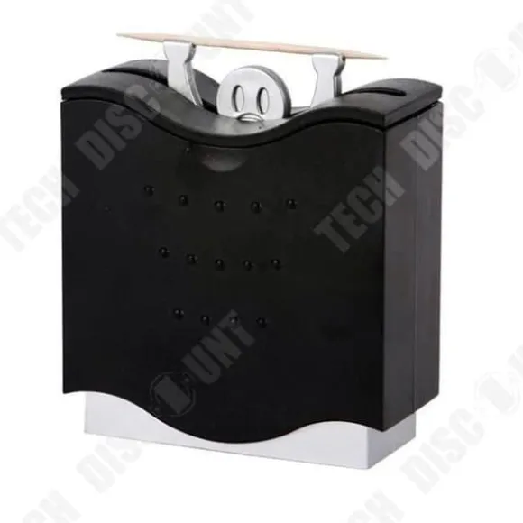 Tandpetare Dispenser - LUNAVO - Grå - 8,5 cm - Praktisk - Chic