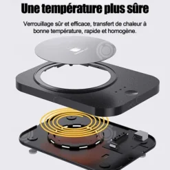 Tassvärmare 50-60 grader celsius värmeområde elektrisk kaffevärmare kan ladda mobiltelefoner med muggar