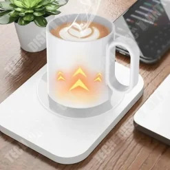 Tassvärmare - TECH DISCOUNT - Intelligent termostatiskt underlägg - 3 hastighetsinställningar - USB - Enkel design