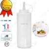 TD® genomskinlig köksplastsåsflaska 360ml precisionscoulispäron dispenserflaska ketchup grillmajonnäs