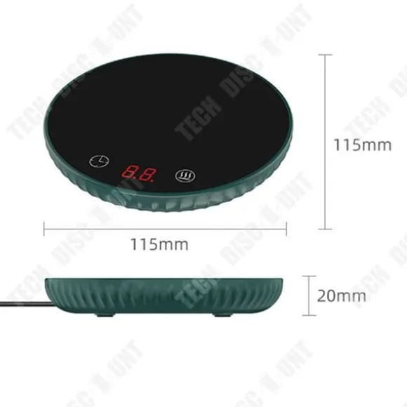 TD® 55 graders digital termostat Kaffekopp Värmeisolering Underlägg Värmekopp Basvärmematta