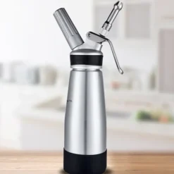 TD® Gräddpistol 500ML gräddpistol i silikon helt i aluminium Gräddpistol av silikon i aluminium Chokladkaka