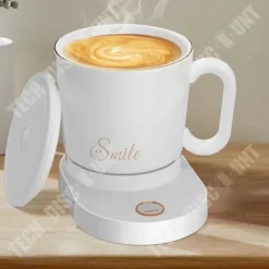 TD® Hemmakontor intelligent termostatisk värmeunderlägg kaffe varm mjölk isolering glasunderlägg bas automatiska omrörningskoppar