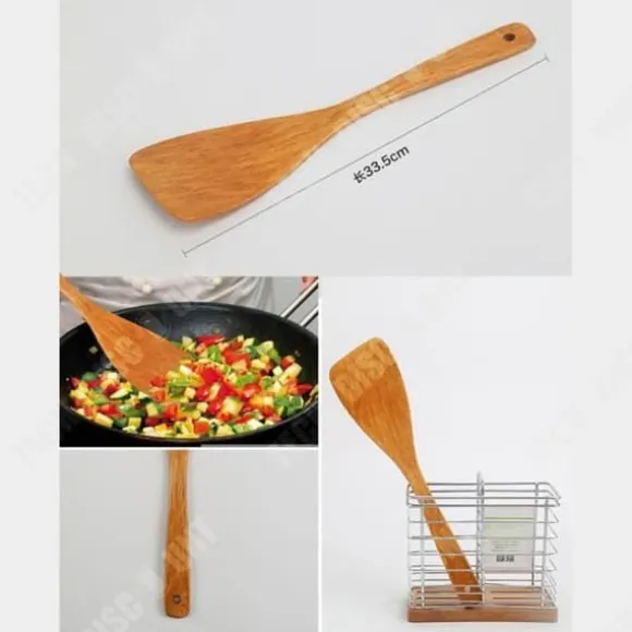 TD® Kökskärl Naturfärgad Nonstick-gryta Specialset med 4 matskedar och uppsättningar med skedar