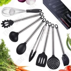TD® köksredskap 8 delar set Premium värmebeständiga matlagningsverktyg
