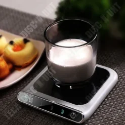 TD® Thermostatic Coaster 55 grader Celsius Smart Digital Display Touch Uppvärmd isoleringsmatta