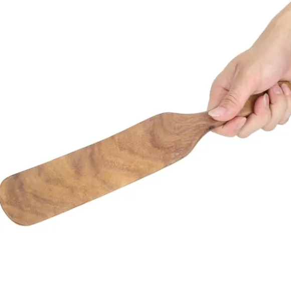 Teak Spatel Hushåll Trä Stekspade Hem Kök Köksredskap 33,5x5cm