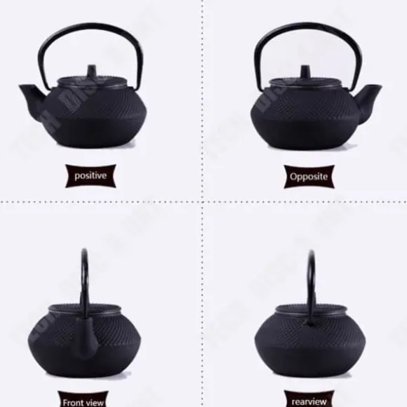 Teapot i Gjutjärn - TD® - 300 ml - Hållbar - Långvarig - Svart