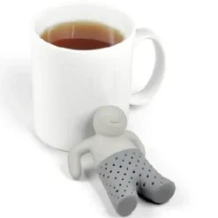 Teapåse - Teablads - Livsmedelssilikon - Färg grå - Temperatur -40 till 250°C
