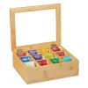Teaskrin, Bambu, 9x28x23 cm, Natur