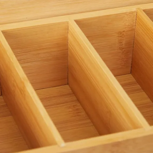 Teaskrin, Bambu, 9x37x20 cm, Natur
