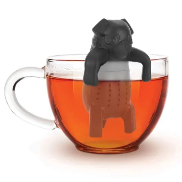 Tecknad Hund Silikon Lös Tesil Infuser Filter Gadget Tetillbehör