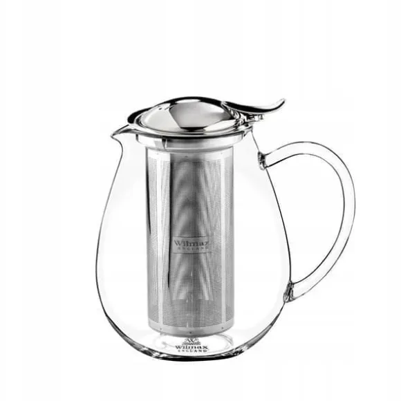 Tekanna Glas 1300 ml – Värmebeständig Tebryggare med Rostfritt Filter