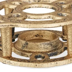 Tekannvärmare, 5x22x12 cm, Guld