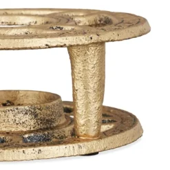 Tekannvärmare, 5x22x12 cm, Guld