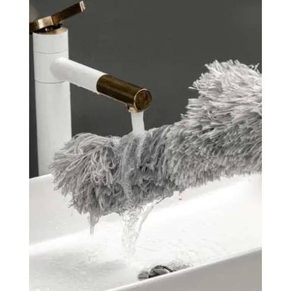 Telescopic dust brush with two attachments - Enklare rengöring under soffan - Städmopp - Easyclean - Dammvippa