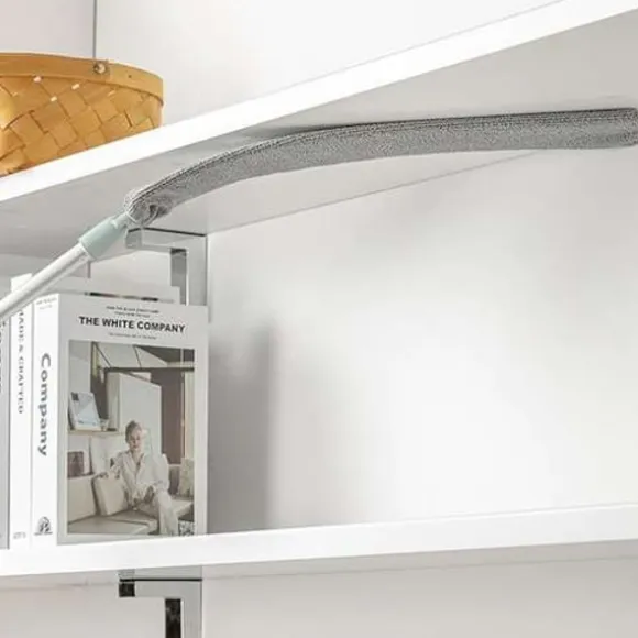 Telescopic dust brush with two attachments - Enklare rengöring under soffan - Städmopp - Easyclean - Dammvippa