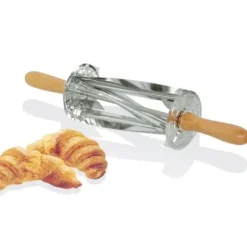 Tellier - Professionell croissant skärare Inox Trähandtag U