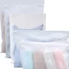 Återanvändbara blixtlåspåsar, 30 st vattentäta frostade plastpåsar, för kläder, underkläder, skor och andra accessoarer