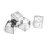 Återanvändbara tärningar ostisbitar (4 stycken) metall rostfritt stål