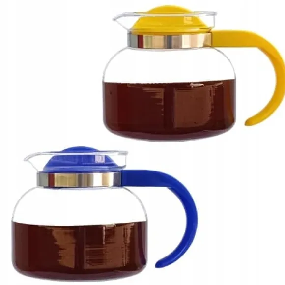 TERMISIL GLASKANNA 1,3L FÖR KAFFE, TE, ÖRTER, KAYA, VÄRMETÅLIG, POLSK