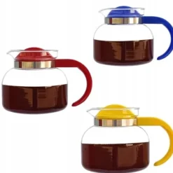 TERMISIL GLASKANNA 1,3L FÖR KAFFE, TE, ÖRTER, KAYA, VÄRMETÅLIG, POLSK
