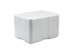Termokasse med låg EPS 40x30x25 cm 17 ltr. hvid
