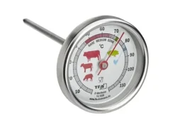 TFA - Köttermometer - för ugn, till barbequegrill, för grill - silver
