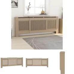 The Living Store Elementskydd MDF 205 cm - Tillbehör till värmeelement