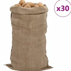 The Living Store Jutesäckar 30 st 65x135 cm 100% jute 340 gsm - Resväskor & väskor
